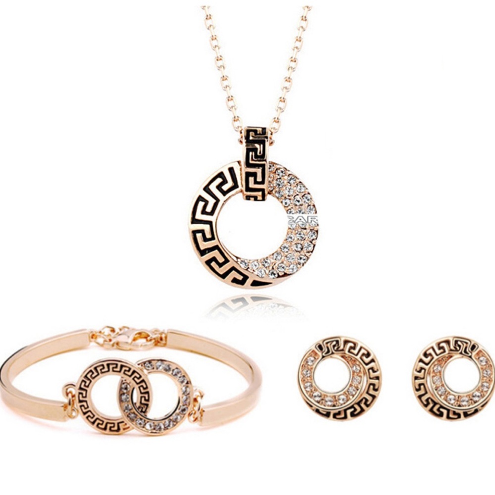 Fashion Double Loop Necklace Set